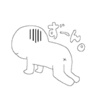 白いヒト。（個別スタンプ：12）