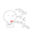 白いヒト。（個別スタンプ：13）