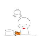 白いヒト。（個別スタンプ：34）