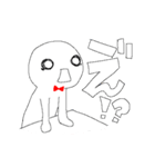 白いヒト。（個別スタンプ：37）