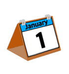 1月のカレンダー（個別スタンプ：2）
