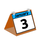 1月のカレンダー（個別スタンプ：4）