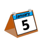 1月のカレンダー（個別スタンプ：6）
