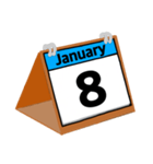 1月のカレンダー（個別スタンプ：9）