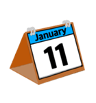 1月のカレンダー（個別スタンプ：12）