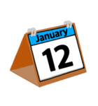 1月のカレンダー（個別スタンプ：13）