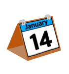 1月のカレンダー（個別スタンプ：15）
