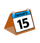 1月のカレンダー（個別スタンプ：16）