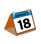 1月のカレンダー（個別スタンプ：19）