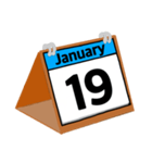 1月のカレンダー（個別スタンプ：20）