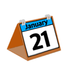 1月のカレンダー（個別スタンプ：22）