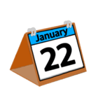 1月のカレンダー（個別スタンプ：23）