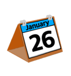 1月のカレンダー（個別スタンプ：27）