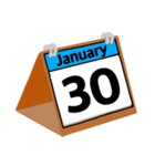 1月のカレンダー（個別スタンプ：31）