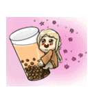 タピオカミルクティー女子の日常（個別スタンプ：4）