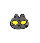 むにねこ（すなおなクロ）（個別スタンプ：40）