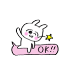 うさ美ちゃん【ふき出し】（個別スタンプ：10）