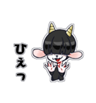 メカクレやぎ（個別スタンプ：12）