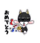 メカクレやぎ（個別スタンプ：18）