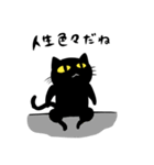真っ黒な黒ネコ6（個別スタンプ：16）