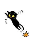 真っ黒な黒ネコ6（個別スタンプ：36）