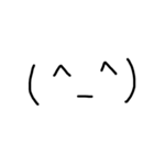 手書き顔文字(´・ω・)（個別スタンプ：1）