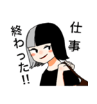 ツートンの女の子（個別スタンプ：5）