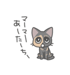 サビ猫ぽんずちゃん（個別スタンプ：1）