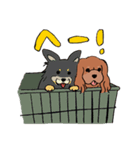 コルク色のサラサラわんこ。（個別スタンプ：9）
