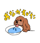 コルク色のサラサラわんこ。（個別スタンプ：10）