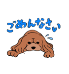 コルク色のサラサラわんこ。（個別スタンプ：13）