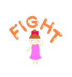 おだんごちゃん♡デカ文字      〜日常編〜（個別スタンプ：3）