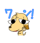 はみで目シリーズ タレメ犬（個別スタンプ：1）