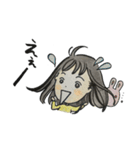 女の子とうさぎ 色鉛筆（個別スタンプ：13）