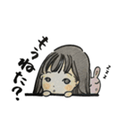 女の子とうさぎ 色鉛筆（個別スタンプ：14）