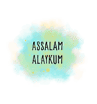Assalam Alaykum Watercolor（個別スタンプ：1）