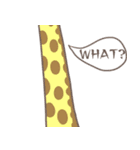 偶蹄目友達～左向きのキリンとオカピ～（個別スタンプ：2）