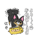 MIX犬 ポメパピさんの日常スタンプ（個別スタンプ：24）