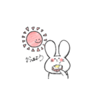 しろくてゆるいどうぶつたち（個別スタンプ：1）