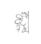 しろくてゆるいどうぶつたち（個別スタンプ：3）