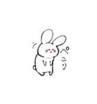 しろくてゆるいどうぶつたち（個別スタンプ：7）