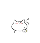 しろくてゆるいどうぶつたち（個別スタンプ：8）