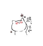 しろくてゆるいどうぶつたち（個別スタンプ：10）