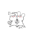 しろくてゆるいどうぶつたち（個別スタンプ：33）
