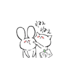 しろくてゆるいどうぶつたち（個別スタンプ：35）
