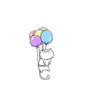 しろくてゆるいどうぶつたち（個別スタンプ：40）