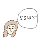 吹き出し女子スタンプ（個別スタンプ：11）