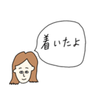吹き出し女子スタンプ（個別スタンプ：32）