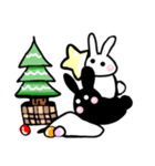 いつでも使える、うさぎの白と黒。行事編（個別スタンプ：7）