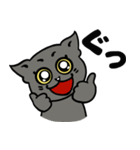 黒猫ハンサム君。（個別スタンプ：31）